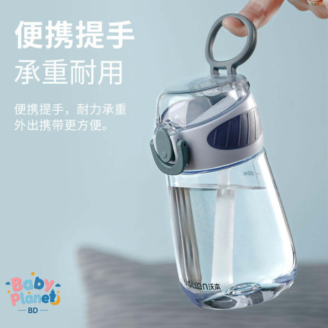 Imported Cute Kids Water Bottle – Leakproof Straw Sipper Bottle